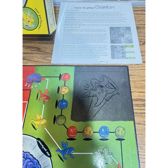 Cranium The Game 4 Your Whole Brain 1998 Outrageous Game Board‎ - Picture 9 of 13